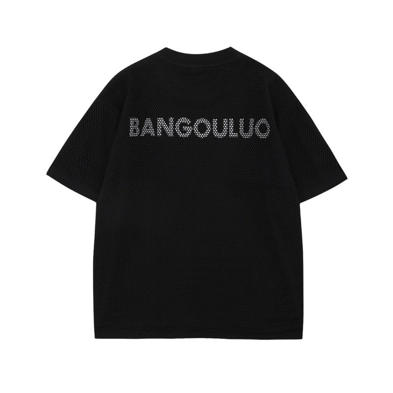 Men's t-shirt - american style, unisex, summer streetwear, cutout detail, premium logo graphic design, relaxed fit, crew neck, short sleeve