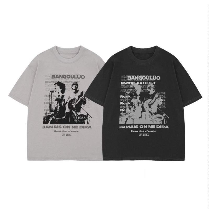 Men's t-shirt - american unisex summer streetwear premium graphic tee - relaxed fit crew neck short sleeve