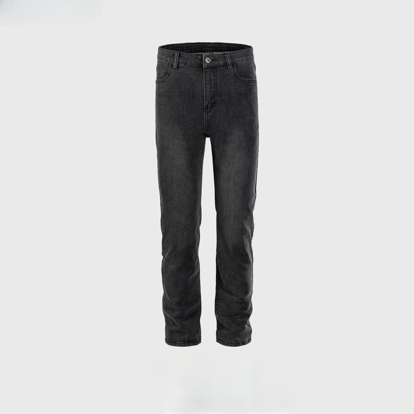 MIJKO Men Vintage Pants MIJKO Washed Old Trousers Slim-Fit Jeans
