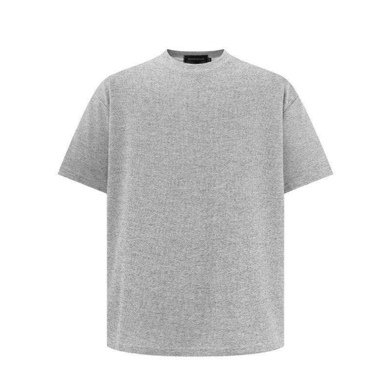 Men t shirt mankun american retrosummer street trendyclassypure colorcasualeasiest for match designloose round neck short sleeve t-shirt