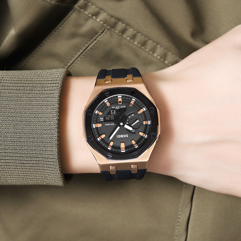 Analog-Digital Watch Outdoor Sports Waterproof Men's Watch