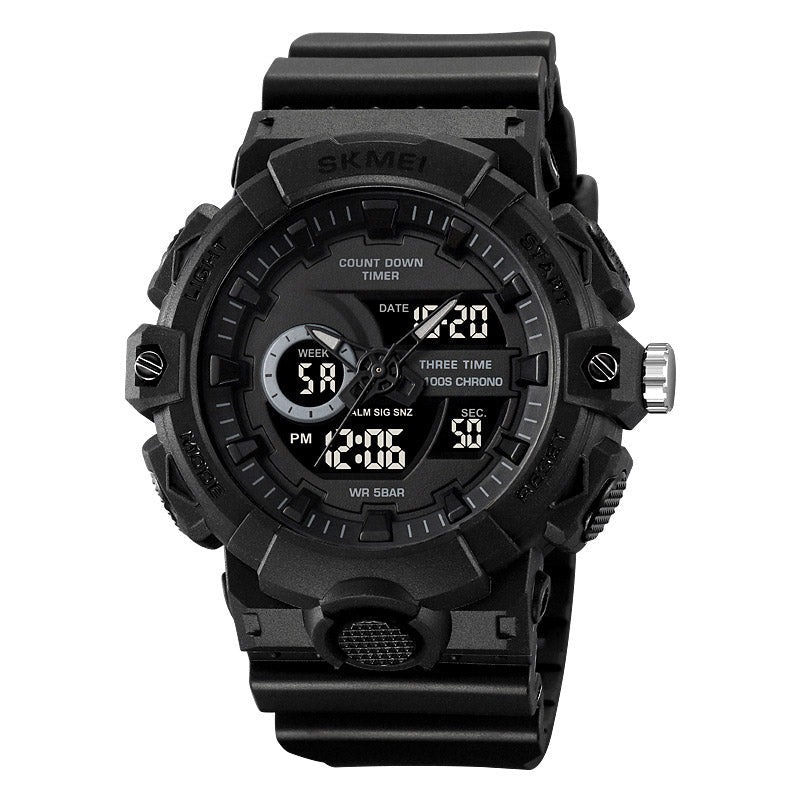 Analog-Digital Watch Outdoor Sports Waterproof Electronic Watch
