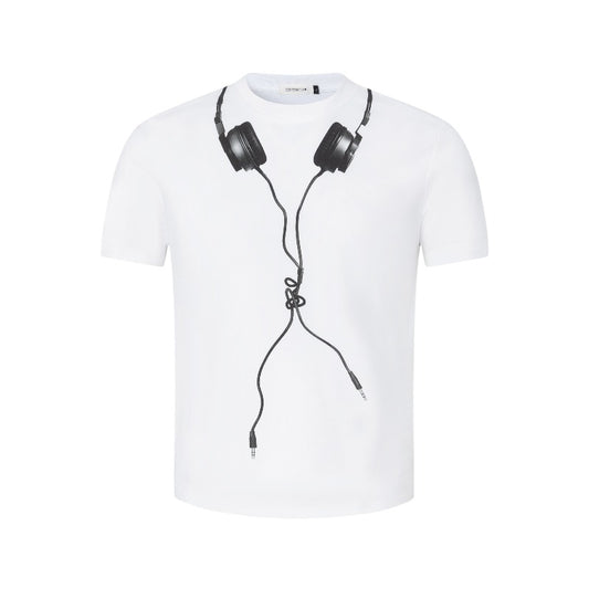 Men's t-shirt: american street style, unisex, premium quality, summer abstract creative graphic design, slim fit short sleeve tee