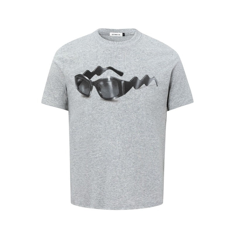 Men's t-shirt - american street style summer unisex creative eyewear design - men's loose fit premium short sleeve tee