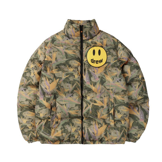 Drew house jacket fall and winter d@ew bird of paradise pattern stand collar cotton outwear