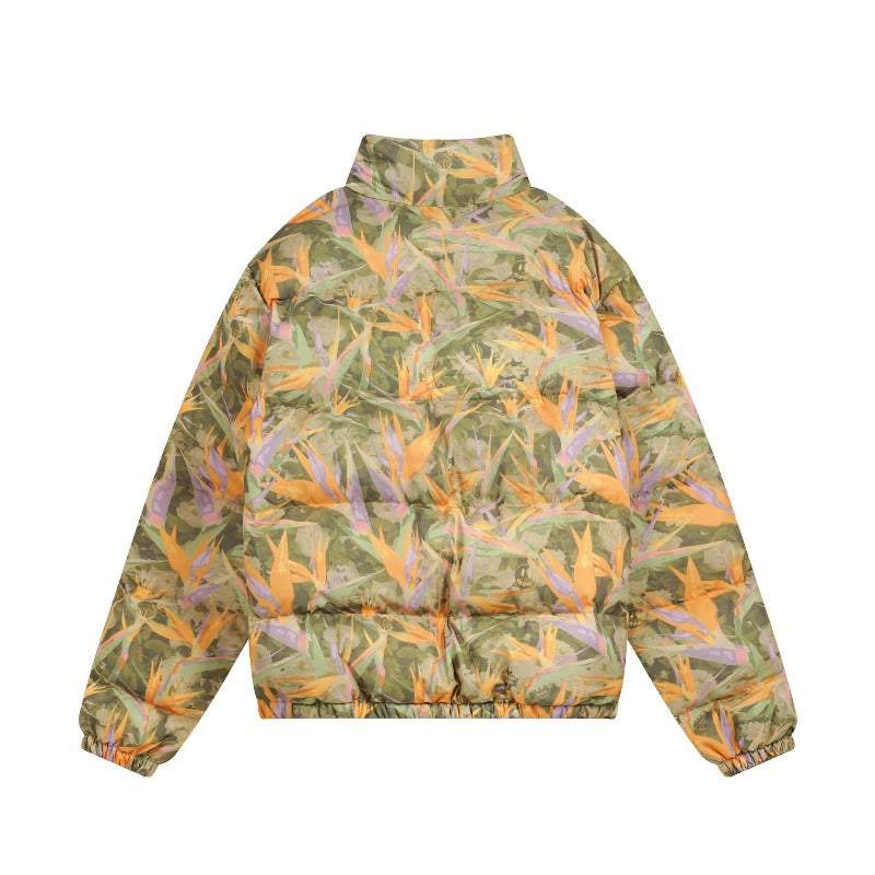 Drew house jacket fall and winter d@ew bird of paradise pattern casual cotton outwear