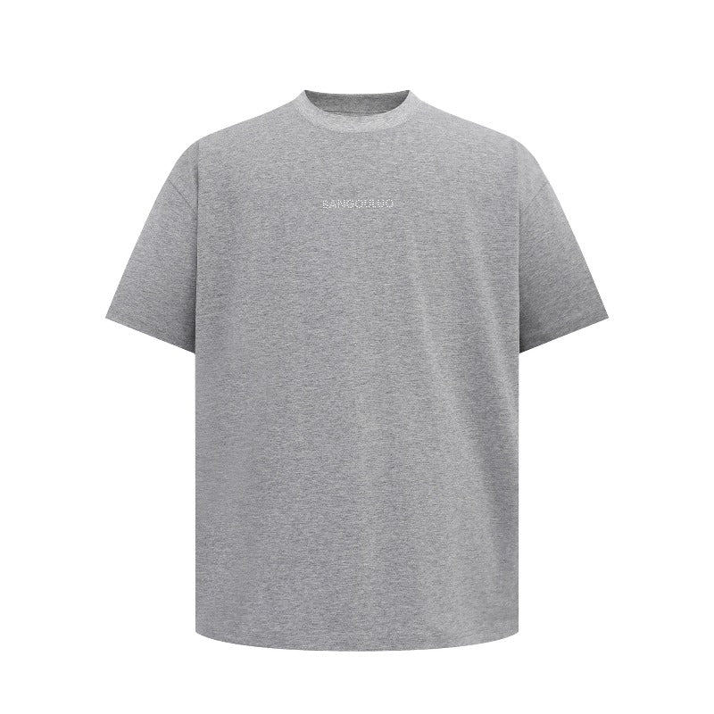 Men's t-shirt: american streetwear summer unisex premium minimalist logo graphic design loose fit short sleeve tee