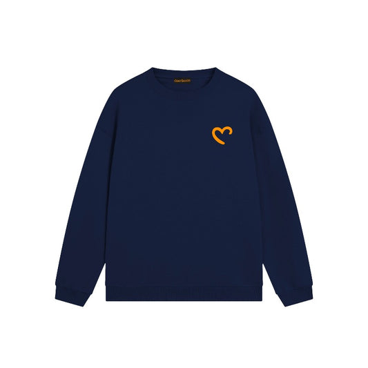 Drew house hoodie fall and winter d@ew incomplete heart pattern round neck pullover sweatshirt