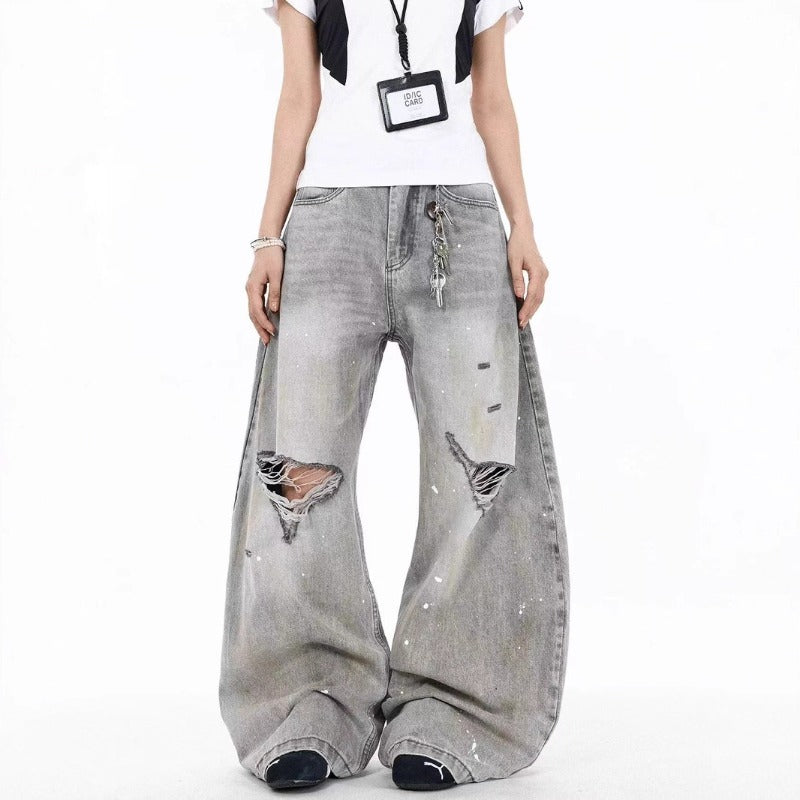 Women's Jeans Women's Vintage Loose Wide Leg Pants