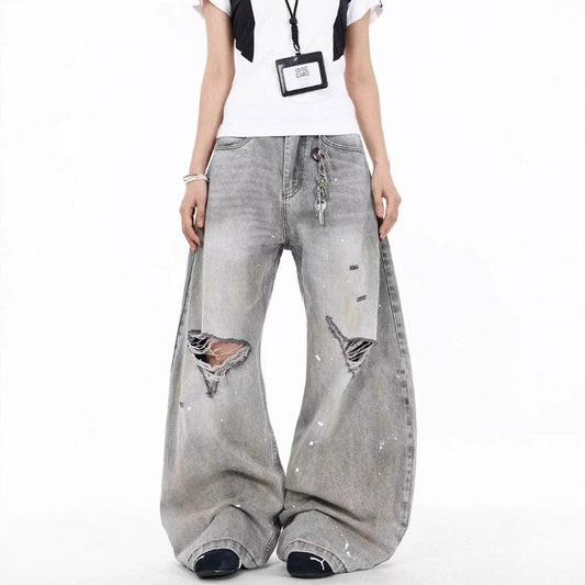 Women's Jeans Women's Vintage Loose Wide Leg Pants