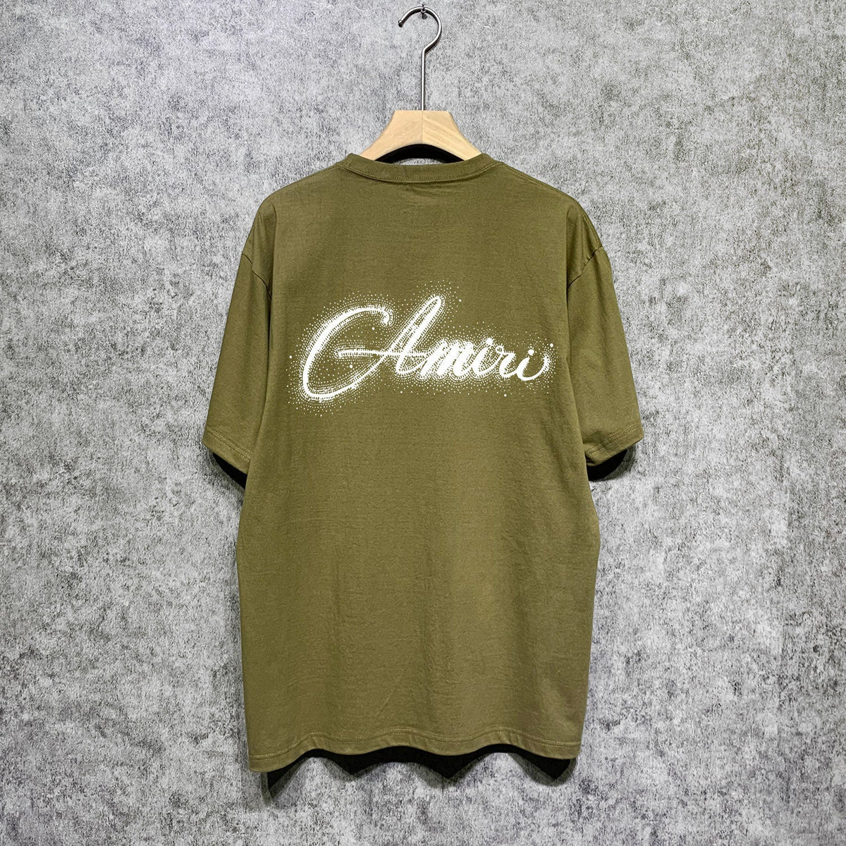Amiri t shirts gypsophila printing short sleeve