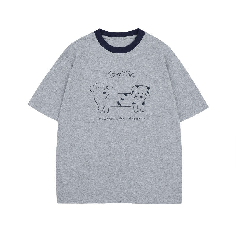 Men's t-shirt - american street style, summer, unisex, premium feel, fun cartoon graphic design, men's loose fit short sleeve tee
