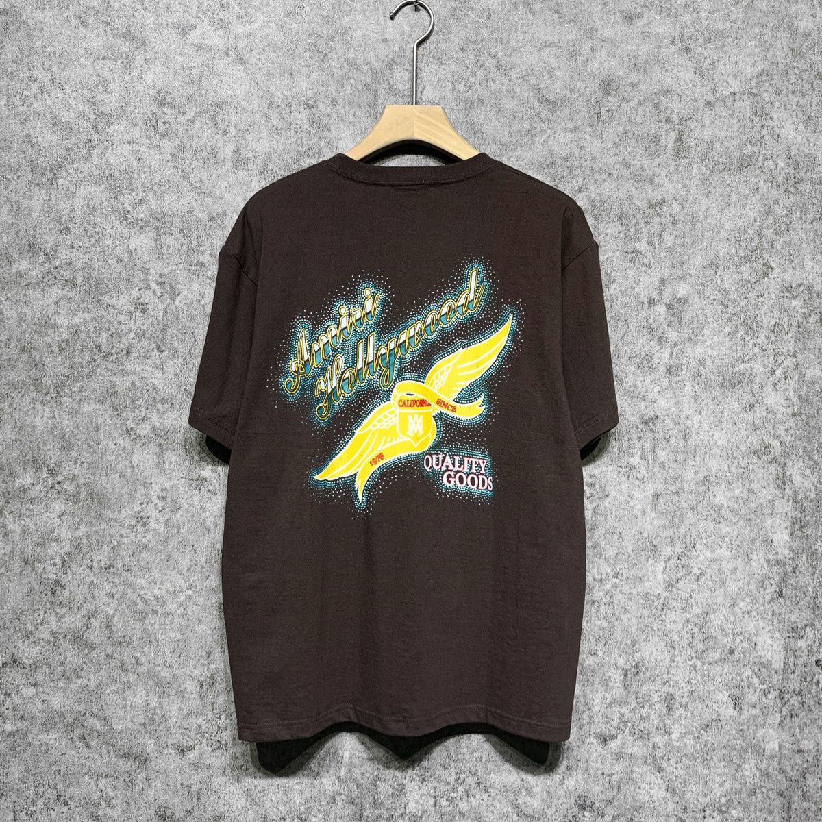 Amiri t shirts star point wings printing short sleeve