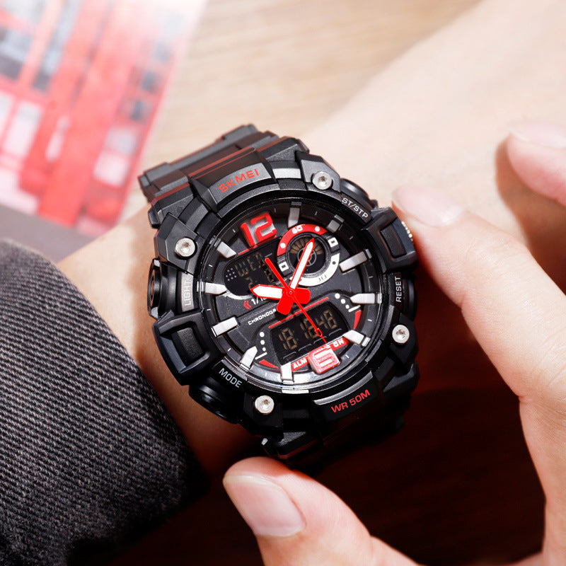 Analog-Digital Watch Outdoor Sports Waterproof Men's Electronic Watch