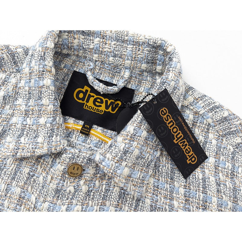 Drew house jacket early autumn d@ew tweed lapel tweed styleflap pocket pantsvest