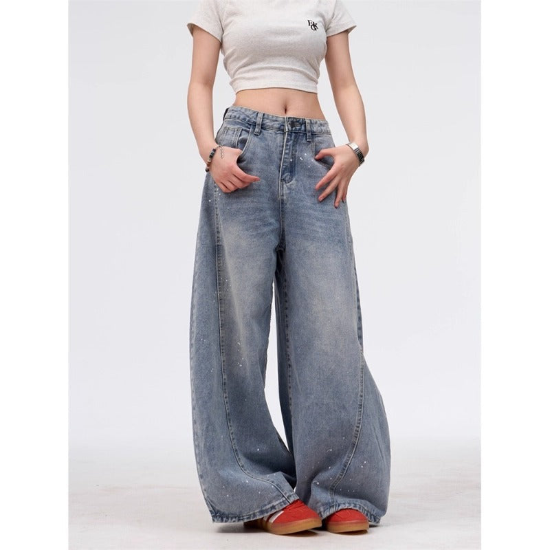 Women jeans high waistloose scimitar pants