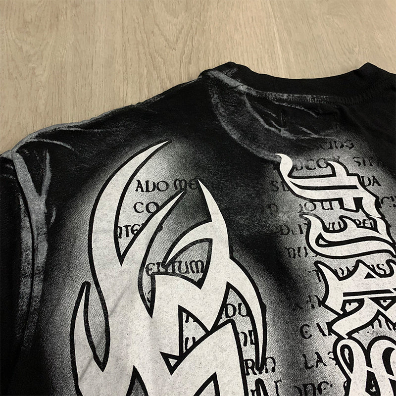 First Row T Shirts Y2K TRIBAL CROP TEE 2026 The latest fashion European and American trendy brand