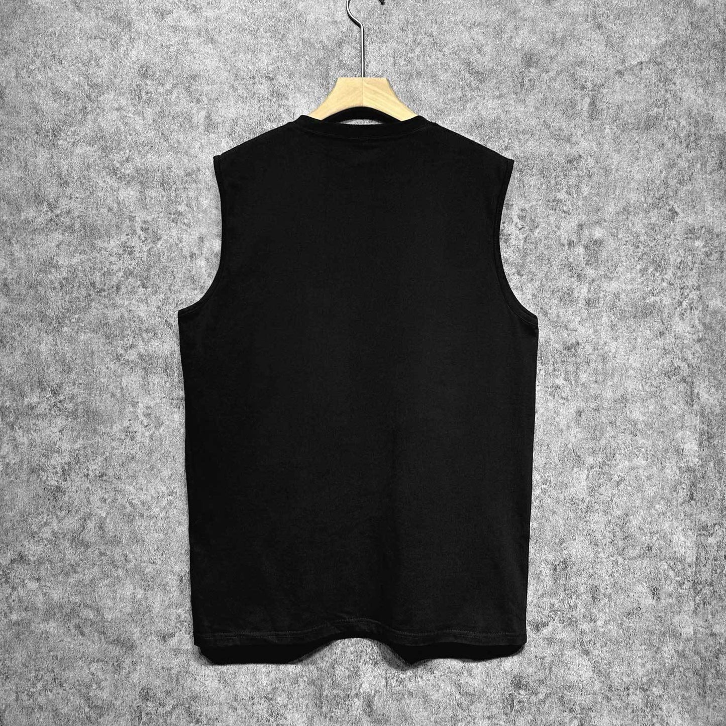 Amiri tank top blue art word printing