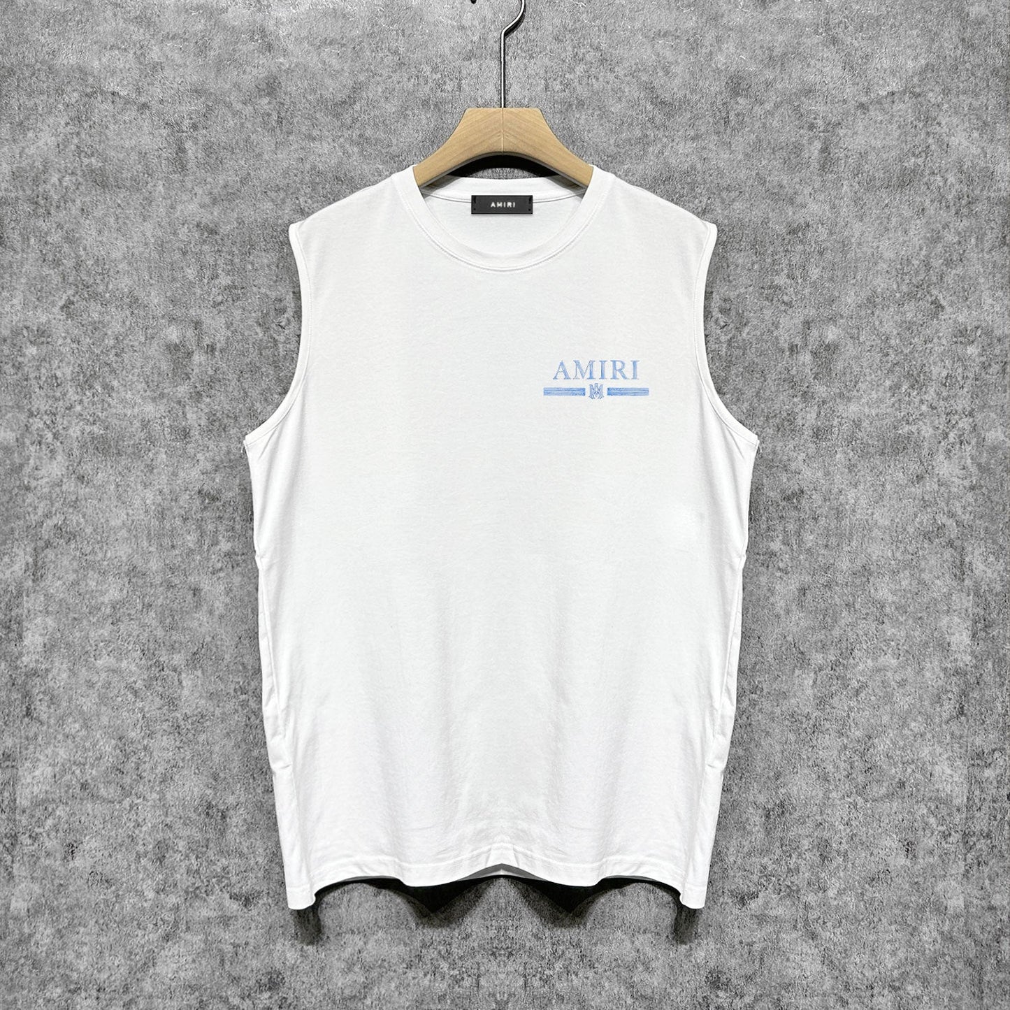 Amiri tank top with crayon horizontal stripes printing