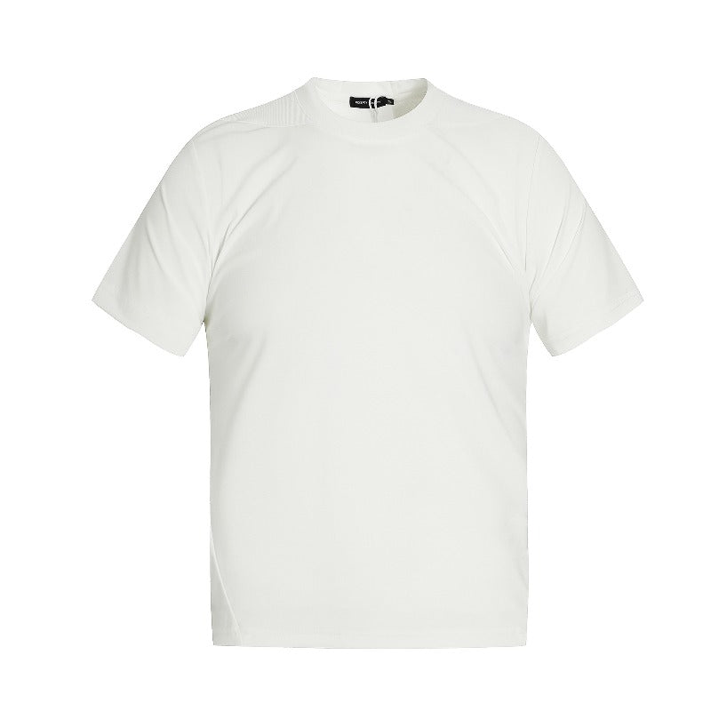 Men t shirt american street patchwork niche style deconstructed cool neutralclassysense design men's fitted short-sleeved t-shirt