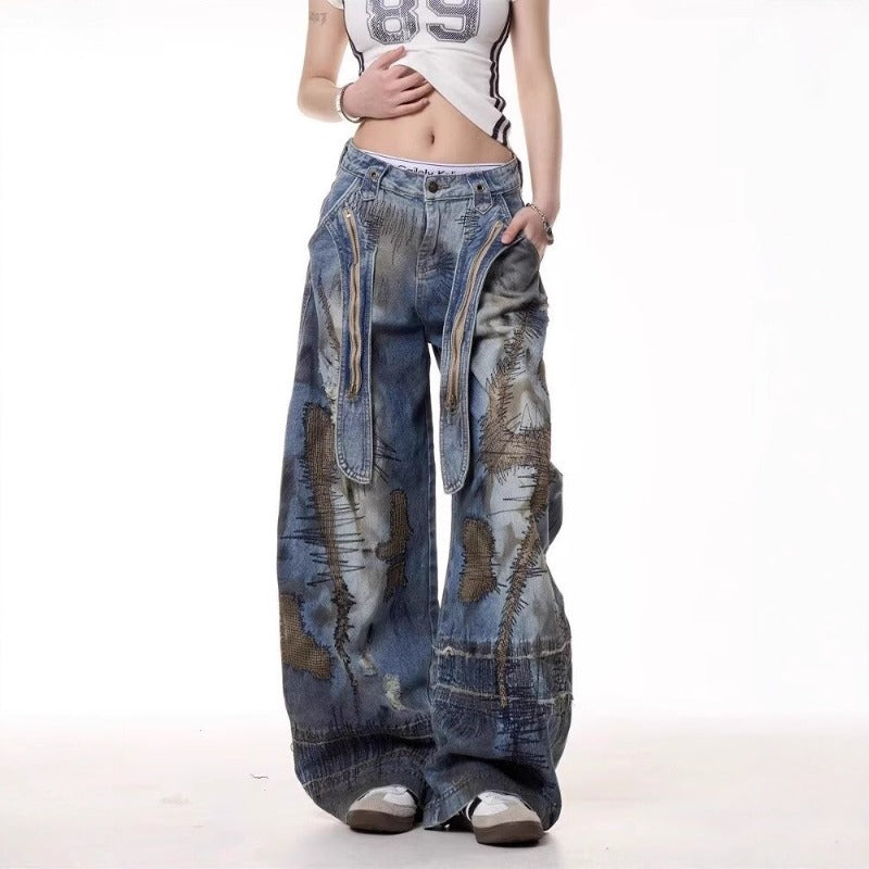 Women jeans wasteland style women's easiest for match