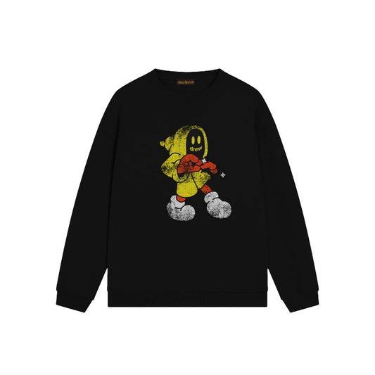 Drew house hoodie fall and winter d@ew cartoon doll pattern round neck pullover sweatshirt