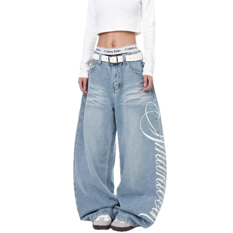 Women jeans retrohigh waistloose