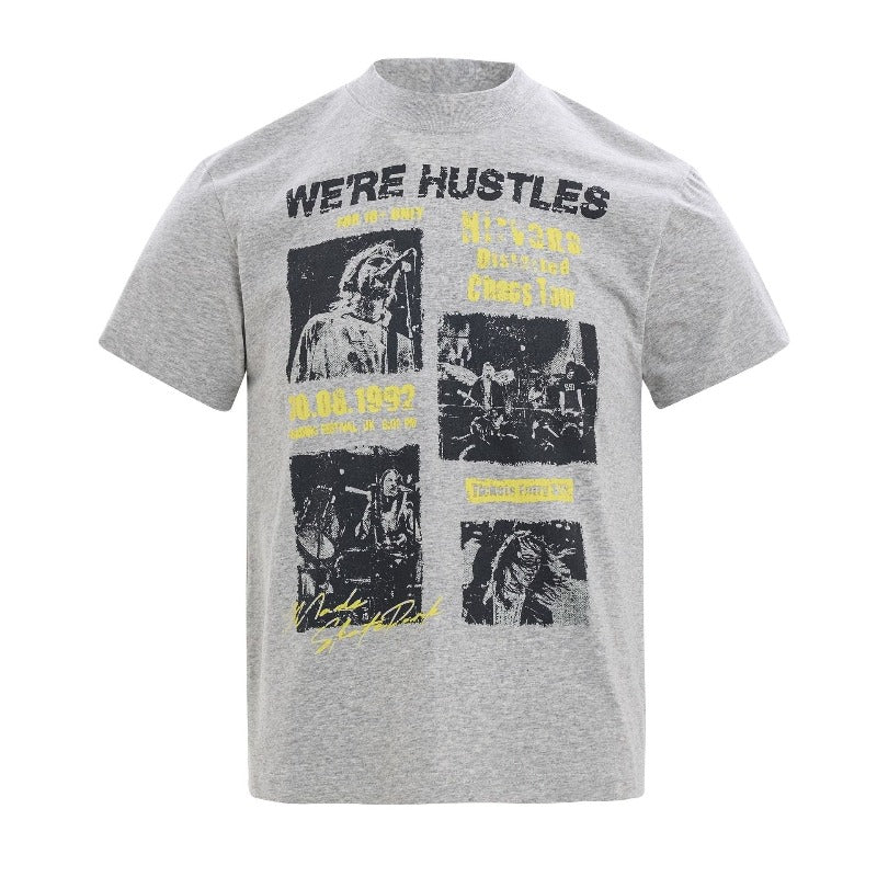 Men's t-shirt - american retro unisex solona cool-touch graphic design - men's high street slim fit short sleeve tee