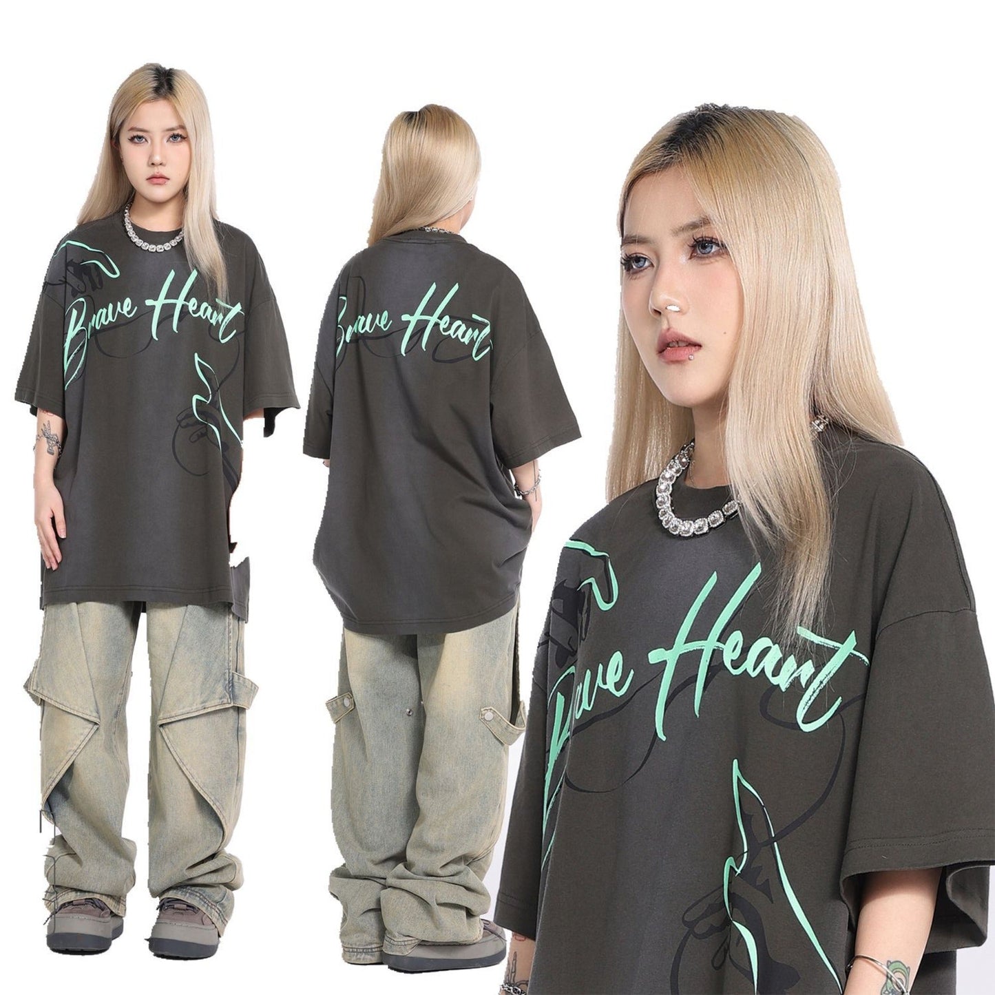 Unisex T-shirts Summer Men's Loose Short Sleeve T-Shirt