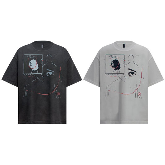 Men t shirt summerretroloose