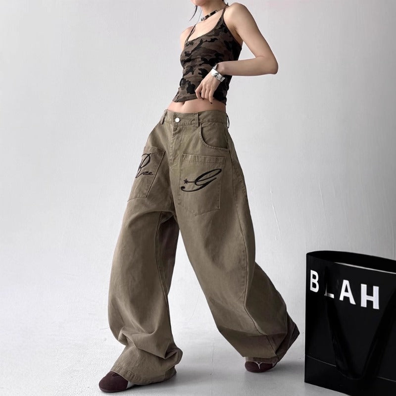 Women's jeans retro women's summer trousers