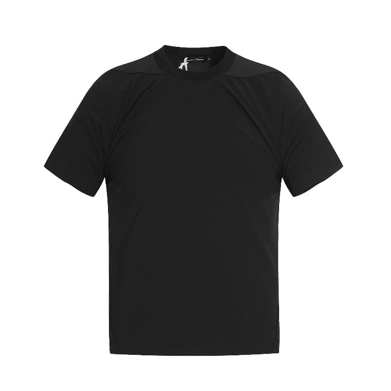 Men t shirt american street patchwork niche style deconstructed cool neutralclassysense design men's fitted short-sleeved t-shirt