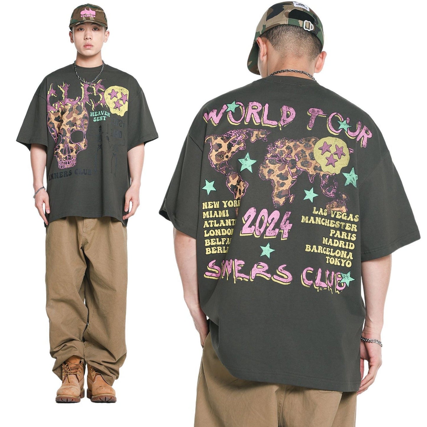 Unisex T-shirts Summer Men's Loose Short Sleeve T-Shirt