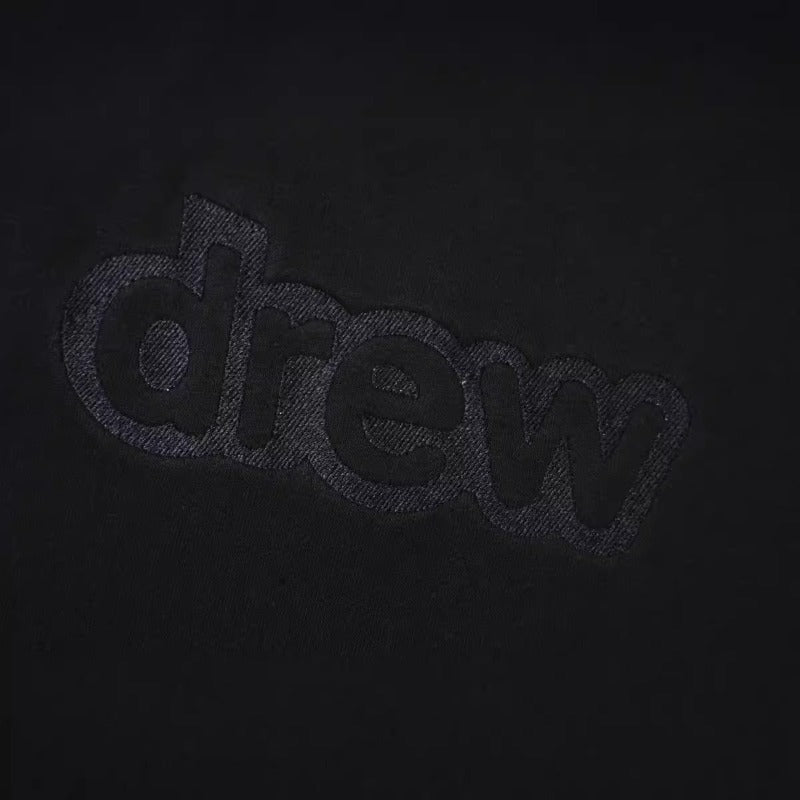 Drew house jacket - authentic european & american streetwear brand - autumn/winter collection - smiley face & letter embroidered crewneck pullover long sleeve
