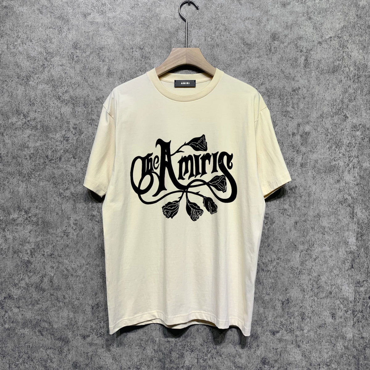 Amiri t shirts morning glory printing short sleeve