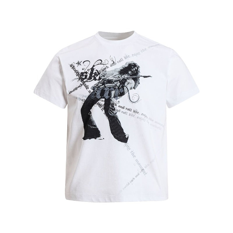 Men's t-shirt - american retro unisex solona cool abstract pattern design - men's high street slim fit short sleeve tee