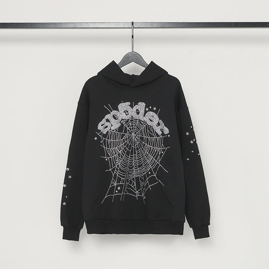 Sp5der Hoodie Rhinestones