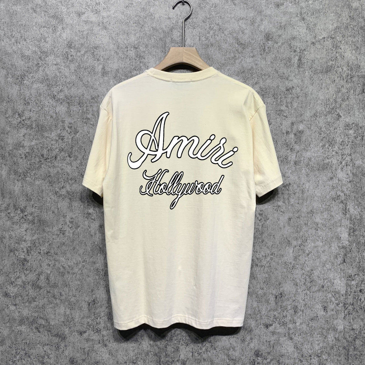Amiri t shirts letter padded printing short sleeves