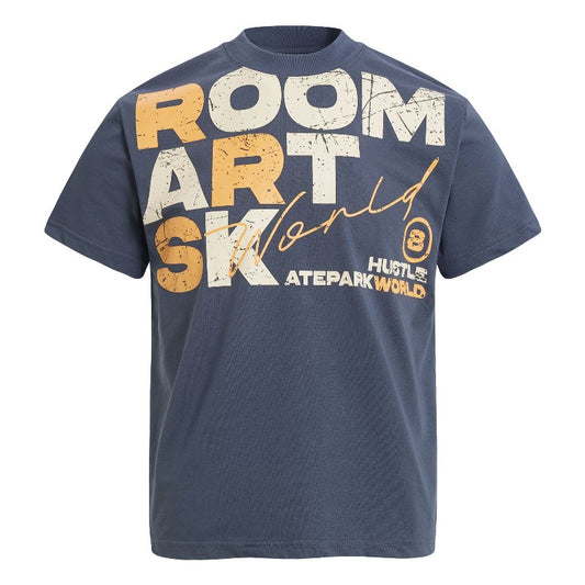 Men's t-shirt - american retro unisex solona cool-touch letter print design - men's high street slim fit short sleeve tee