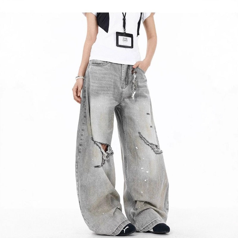 Women's Jeans Women's Vintage Loose Wide Leg Pants