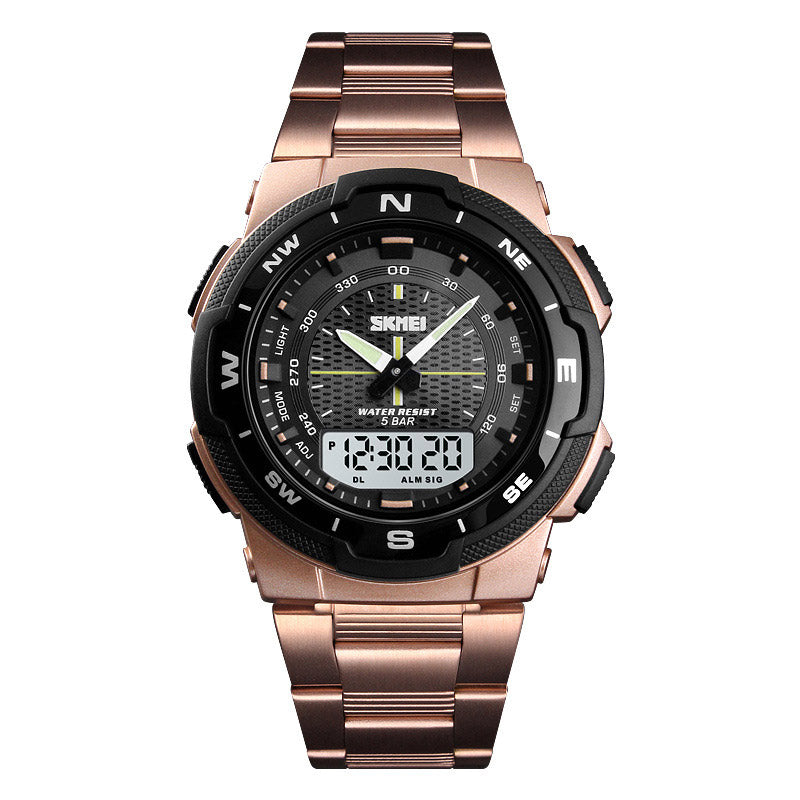 Analog-Digital Watch Outdoor Sports Waterproof Men's Electronic Watch